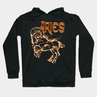 Aries Ram Astrology art design Hoodie